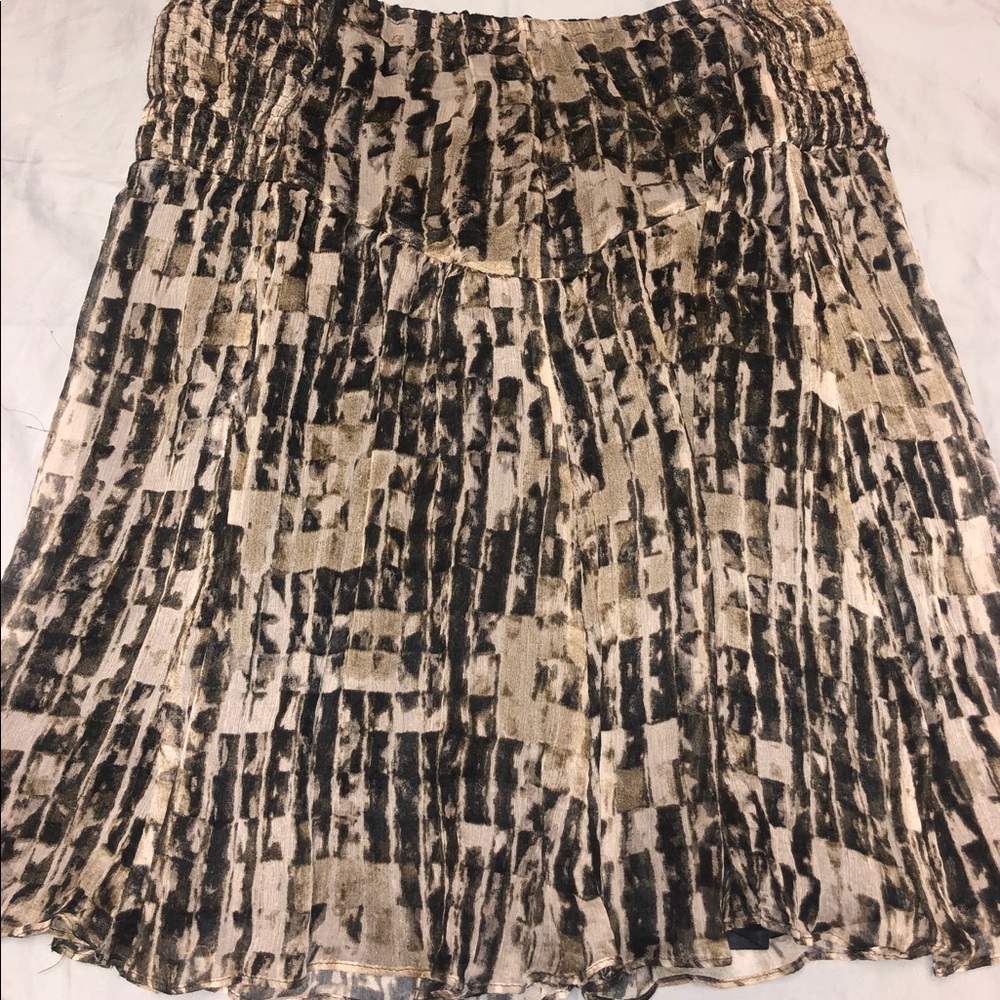 Zara pleated mini/midi skirt